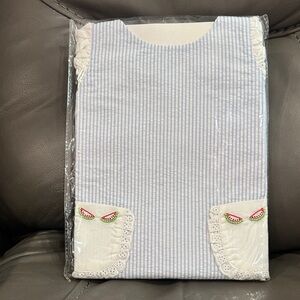 Proper Peony striped watermelon bloomer set 6M